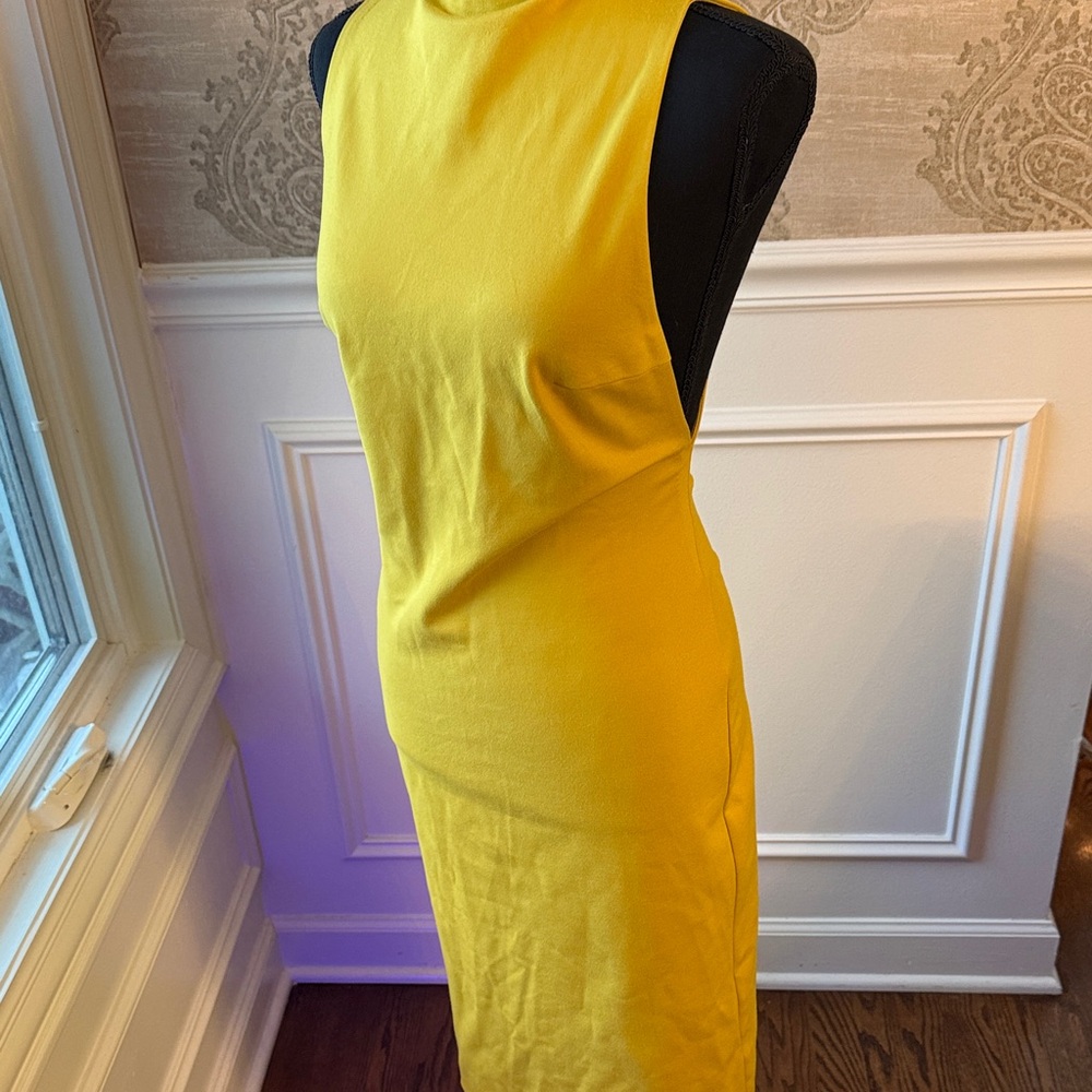 Babaton Yellow Midi Dress